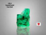 1.66ct Swat Emerald Crystal – Natural Untreated Green Gemstone (8.37 x 5.03 x 4.50 mm)