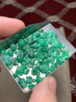 50.25 Carat Swat Emerald Rough Lot: Balanced Crystals with Strong Color Potential - Image 13