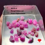 30.55 ct Afghan Ruby Rough Lot – Untouched Beauty from the Mountains of Afghanistan