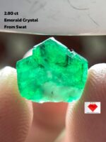The Essence of Green: 2.80 Carat Emerald Crystal from Swat Valley, Pakistan