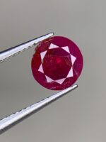 Deep Crimson Brilliance: 1.970ct Faceted Ruby (6.85 x 6.57 x 4.96 mm) - Image 4