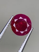 Deep Crimson Brilliance: 1.970ct Faceted Ruby (6.85 x 6.57 x 4.96 mm) - Image 6