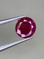 Deep Crimson Brilliance: 1.970ct Faceted Ruby (6.85 x 6.57 x 4.96 mm) - Image 9