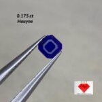 Most Rare 0.175 ct Blue Hauyne from Badakhshan, Afghanistan