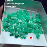 23.15ct Swat Emerald Rough Lot: Untreated Green Crystals