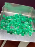 23.15ct Swat Emerald Rough Lot: Untreated Green Crystals - Image 4