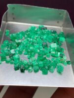 23.15ct Swat Emerald Rough Lot: Untreated Green Crystals - Image 9