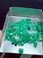 23.15ct Swat Emerald Rough Lot: Untreated Green Crystals - Image 10