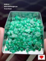 Majestic and Raw: 81.55-Carat Emerald Rough Lot from Swat