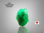 4.51ct Swat Emerald Crystal – Natural Untreated Green Gemstone (11.57 x 8.96 x 6.85 mm)