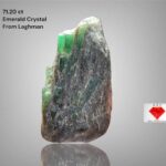 Majestic 71.20ct Laghman Emerald Crystal – A Towering Example of Afghan Gemstone Brilliance