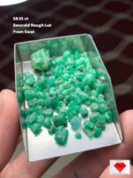 A Bold Natural Statement: 58.55 ct Emerald Rough Lot from Swat Valley