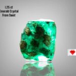 1.25ct Swat Emerald Crystal – Natural Untreated Green Gemstone (6.30 x 6.25 x 3.96 mm)