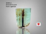 Laghman Emerald Crystal: 20.85ct Afghan Gemstone