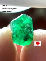 Elegant and Timeless: 1.76 Carat Emerald Crystal from Swat Valley, Pakistan