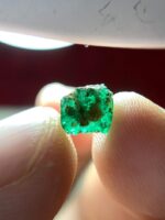 1.25ct Swat Emerald Crystal – Natural Untreated Green Gemstone (6.30 x 6.25 x 3.96 mm) - Image 3