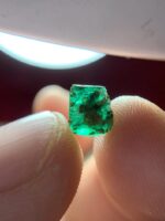1.25ct Swat Emerald Crystal – Natural Untreated Green Gemstone (6.30 x 6.25 x 3.96 mm) - Image 9