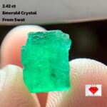 A Hidden Treasure: 2.42 Carat Emerald Crystal from Swat Valley, Pakistan