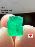 A Hidden Treasure: 2.42 Carat Emerald Crystal from Swat Valley, Pakistan