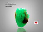 2.41 ct Natural Emerald Crystal from Swat Pakistan – Raw Green Gemstone Collector | 10.53x7.97x4.81 mm