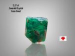 2.37ct Swat Emerald Crystal – Natural Green Gemstone (7.00 x 5.97 x 6.40 mm)