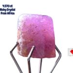 Earthborn Flame: 4.370ct African Ruby Crystal with Natural Vibrance