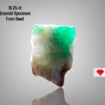 19.25ct Swat Emerald Crystal – Natural Green Gemstone Specimen