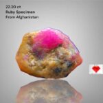 22.20 Carat Natural Ruby Specimen from Afghanistan – Large Untreated Red Crystal