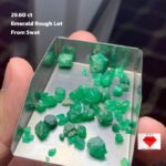 Rare 29.60-Carat Swat Emerald Rough: A Gem of Pakistan’s Mountain Mines
