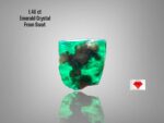 1.40ct Swat Emerald Crystal – Untreated Natural Green Gemstone (6.81 x 6.96 x 3.75 mm)