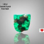 1.40ct Swat Emerald Crystal – Untreated Natural Green Gemstone (6.81 x 6.96 x 3.75 mm)