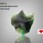 Verdant Majesty: 21.65ct Swat Emerald Specimen with Impressive Spread
