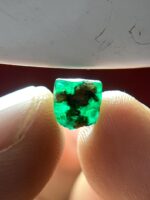 1.40ct Swat Emerald Crystal – Untreated Natural Green Gemstone (6.81 x 6.96 x 3.75 mm) - Image 2