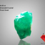 Elongated Beauty: 4.43 ct Emerald Crystal from Swat Valley