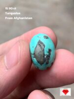 Natural Beauty in Every Hue — 15.90 ct Afghan Turquoise Cabochon