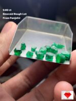 Panjshir Emerald Rough Lot – 9.80 Carats of Natural Green Essence