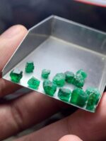 Panjshir Emerald Rough Lot – 9.80 Carats of Natural Green Essence - Image 2