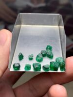 Panjshir Emerald Rough Lot – 9.80 Carats of Natural Green Essence - Image 3