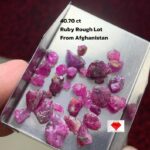 Ruby in the Rough: 40.70ct Afghan Ruby Lot with Untouched Beauty