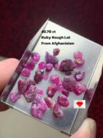 Ruby in the Rough: 40.70ct Afghan Ruby Lot with Untouched Beauty