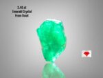 2.40ct Swat Emerald Crystal – Natural Untreated Green Gemstone (10.70 x 7.80 x 5.20 mm)