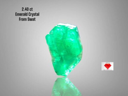 2.40ct Swat Emerald Crystal – Natural Untreated Green Gemstone (10.70 x 7.80 x 5.20 mm)
