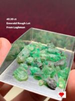 40.20ct Laghman Emerald Rough Lot – Long Crystal Form