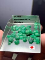 34.30ct Emerald Rough Lot from Swat: Natural Treasures in Compact Form