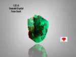 1.32ct Swat Emerald Crystal – Natural Untreated Green Gemstone (8.41 x 8.66 x 4.04 mm)
