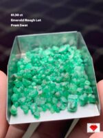 Swat Valley Emerald Rough Lot — 61.30 Carats
