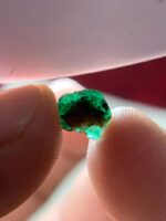 1.32ct Swat Emerald Crystal – Natural Untreated Green Gemstone (8.41 x 8.66 x 4.04 mm) - Image 9