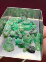 40.20ct Laghman Emerald Rough Lot – Long Crystal Form - Image 3