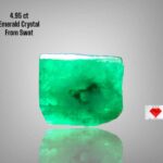 4.95ct Swat Emerald Crystal – Natural Untreated Green Gemstone (8.51 x 10.67 x 6.45 mm)
