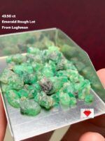 43.50ct Laghman Emerald Rough Lot – Raw Elegance from Afghanistan (9.85 x 5.35 x 3.99 mm)